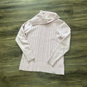Light Pink Women's Sweater With Button Details